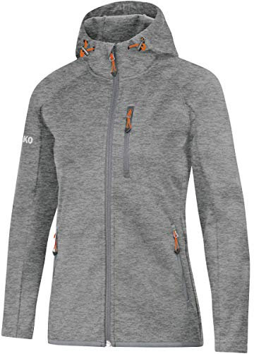 JAKO Damen Softshelljacke Light, Grau-Meliert, 42