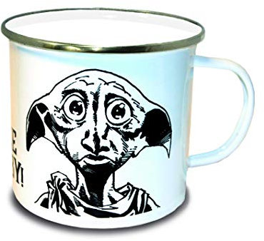 Logoshirt® Harry Potter I Free Dobby I Tazza smaltata I 400 ml I Outdoor I Design originale concesso su licenza