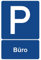 Parkplatzschild Büro Parken Schild Blau 30 x 20 x 0,3 cm Kunststoff Parkplatzmakierung Parken Parkplatzschilder Parkplatz Hinweisschild, Verbotsschild, Parkplatz Freihalten