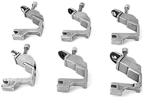 Elastische Raffen Nähfuß, 6 Stücke 1/8 3/16 1/4 5/16 3/8 1/2 Zoll 1/8 3/16 1/4 5/16 3/8 1/2 Zoll Alle Stahl für Industrie Nähmaschine Nähfüße für Schneider