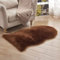 WIONE Faux Lammfell Teppich Shaggy Kunstfell Schaffell Lammfellimitat Teppiche Longhair Fell, Universal für Wohnzimmer Schlafzimmer Kinderzimmer Esszimmer Auto Bettvorleger Sofa Matte 60 * 220 cm