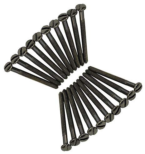 Black Nickel Long Electrical Socket Switch Screws (20, 50mm)