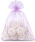 SAKETOS Organzasäckchen 10 Stück - Schmuckbeutel Lila - Säckchen 18 cm x 24 cm - Geschenkbeutel Durchsichtig - Ideal als Geschenksäckchen