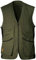 K&S Outdoors Chaleco de tiro para hombre, diseño de rombos, para zurdos y derechos, de algodón, color verde oliva, verde oliva, XXL (56 / 58)