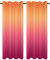 MIULEE Vorhang Gardine 2er Set Voile Sheer Leinenvorhang Dekoschal Ösen transparent Farbverlauf Schal Ösenschal für Wohnzimmer Schlafzimmer Kinderzimmer 140x225 cm (B x H) Gelb und Lila