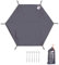 HIKEMAN Bâche de Camping Légère - Camping Bâche Anti-Pluie,Hexagonal Bâche de Parasol de Plage Tapis de Sol Couverture de Pluie Couverture de Tente auvent Pique-Nique de Plage (L)