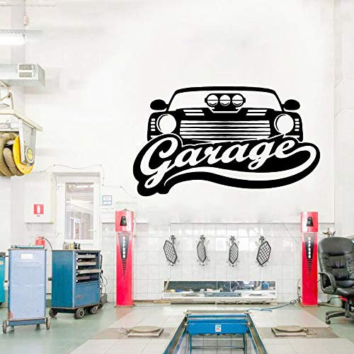 Zdklfm69 WandSticker Wandtattoos Garagentor Dekor Autoreparatur Abnehmbare Kunst Vinyl Aufkleber Raumdekoration Poster 77x46cm