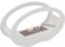 KRATKI Echo Cheminée au bioéthanol + kit de thérapie Atomique + Galets - Cheminée Ovale autoportante avec réservoir Biologique de 0,2 l - Acier revêtu par Poudre Blanche certifié TÜV - 29 x 50 cm