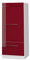 Vicco Mikrowellenschrank Fame-Line, Bordeaux Hochglanz/Weiß, 60 cm