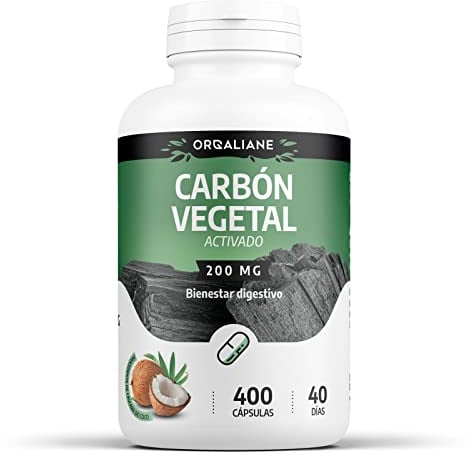 Carbón Vegetal Activado - 2000 mg/día - Bienestar digestivo - 400 capsulas | Natural, Puro & Formato Ahorro