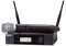 Shure GLXD24R+/B87A Microfono wireless a doppia banda per chiesa, karaoke, voci, durata batteria 12 ore, raggio 30m, Microfono vocale BETA 587, ricevitore rack singolo canale