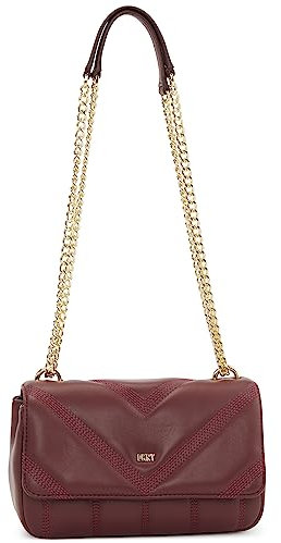DKNY Women's Flap Shoulder Bag, Aged Wine
