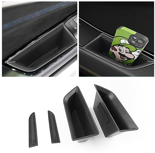 CDEFG Compatible con Renault Austral E-Tech Hybrid 2022-2025, caja de almacenamiento Austral para puerta de coche, cubiertas caja de almacenamiento, Austral E Tech 2025 Accesorios (puerta principal)