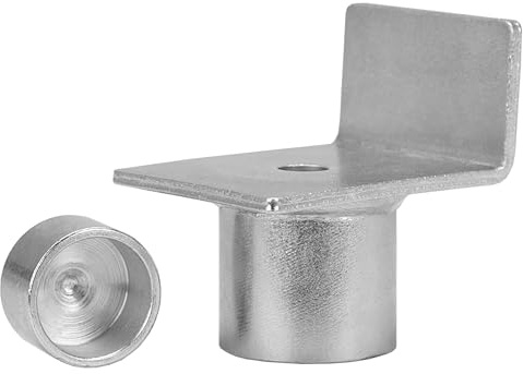 alca® L-Adapter für Stempelwagenheber mit Auflagefläche von 45 x 53 mm | Caravan-Zubehör, robustes Material Stahl, Innendurchmesser 20 und 27 Millimeter, stabiler Hebepunkt, schützt Kfz-Unterböden