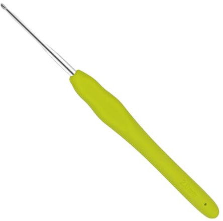 Coopay Häkelnadeln 2,0 mm, Bunt TPR Griff Häkelnadel für Arthritische Hände, Ergonomische Häkelnadeln mit Weichen Griff und Aluminium Häkeln, Häkelnadeln für Arthritische Hände, Häkelnadel 2.0 mm