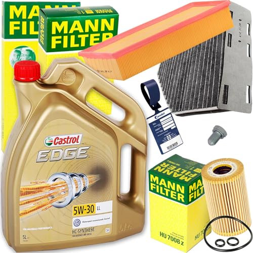 Inspektionspaket + 5L 5W30 Öl für 1.6/2.0TDI A3 Golf 6 Passat