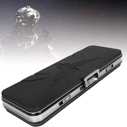 Alu Waffenkoffer für Gewehre mit Rasterschaumstoff | Schwarz 65cm