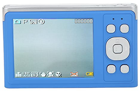 Fotocamera Mirrorless 4K AF Messa a Fuoco Automatica Zoom 16X per Riprese Macro (BLUE)