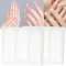 French ManiküRe Sibba Aufkleber Nails Schablone 36StüCk Nagelsticker Selbstklebende Tip Guide Nagelaufkleber Nail Sticker Nageldesign ZubehöR Werkzeuge Gel-Nagelaufkleber Diy Schablonenwerkzeuge(Weiß)