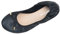 After Party Shoes Foldable Ballet Pumps Roll up Foldable Pumps for Women Black 6