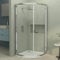 860 x 860mm Quadrant Shower Enclosure with Acrylic Tray Single Sliding Cubicle Door 6mm Safety Tempered Glass Screen