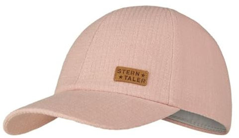 Sterntaler Basecap Struktur - Mädchen Baseball Cap mit Metallschließe zur Größenregulierung - Sommer Basecap aus Baumwolle - Sportive Baby und Kinder Schirmkappe, perlrosa, Größe 53