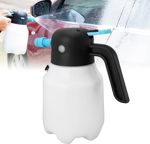Electric Foam Sprayer With Usb Rechargeable, Garden Sprayer 1.8L Cordless Pressurized Pp Electric Foam Spray Bottle For Car Washing,Garden Watering,Home,Spraying Weeds