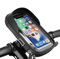 Naapesi Porta Cellulare Bici Impermeabile, Borsa Porta Cellulare Bici da Manubrio,Borsa Manubrio Bici con Parapioggia,Porta Telefono Bici Girevole a 360°,per Smartphone da 4,5-6,4 Pollici