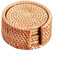 Zoegneer Lot de 6 dessous de plat en paille tissée à la main - Isolation thermique - Dessous de plat en osier naturel