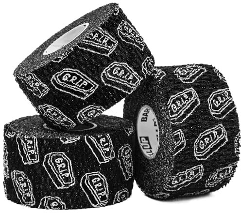 Barbell UP Professional Weight Lifting Thumb Tape - Protects Finger Tape, Cross Training, Powerlifting, Yoga & Gym, Hand Grip Support for Weightlifting, Deadlift, Barbell Hook Grip (‎G.R.I.P.)