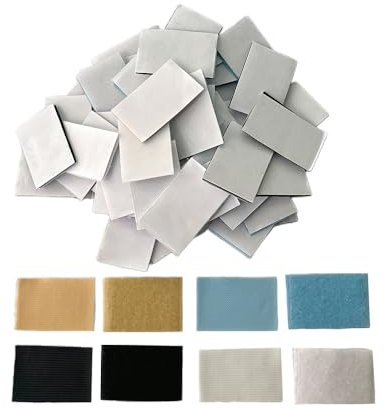 XINGSUI Antirutschmatte Teppich, 4 Farben Anti Rutsch Pads, 60 Stück Beidseitig Teppichkleber, Anti-Curling, für Teppiche, Steppdecken, Tischdecken, Sofakissen (2,44 * 1,57 Zoll)