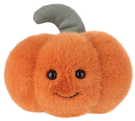 Apricot Lamb Kürbis Plüschtiere für Kinder, weiche niedliche Kuscheltier für Baby Mädchen und Jungen, Flauschige Kürbis Orange 12 cm