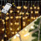 KESSER® Lichtervorhang 400 LED Lichterkette mit Fernbedienung | 8 Leuchteffekte & Timer & Dimmfunktion | In- & Outdoor Regenkette für Innen- und Außen Lichter-Vorhang Eisregen Beleuchtung Warmweiß