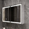 Gunuss Spiegelschrank Bad mit Beleuchtung 80x60 – LED Badspiegel mit Ablage, Steckdose, Antibeschlag, Touch-Schalter – Wandmontage für modernes Badezimmer