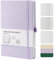 HOMEMARS Notizbuch, Notebook, 21cm*14.5cm,Notizbuch A5 Dotted, Hardcover Leader Bullet Dot Grid Journal, Journal buch, Reisetagebuch, Notizblock, 100GSM, 200 Seiten, Lila,Leder Hardcover