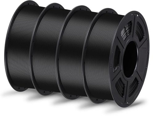ANYCUBIC PETG Filament 1,75 mm, Maßgenauigkeit +/- 0,02 mm, 3D-Druck-Filament für 3D-Drucker, Vakuumverpackung, Ordentliche Spule, Schwarz 4KG