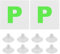 2 Pack Fully Magnetic P Plates for New Drivers, Waterproof P Sign with 8 Suction Cups New Driver Sticker Reusable, Easy to attach, Strong Adsorption