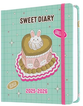 Grupo Erik Kalender 2026 Buchkalender Schülerkalender 25/26 Kawaii - Hausaufgabenheft 2025/2026 Terminplaner Schulplaner 2025 2026 Geschenk Einschulung Mädchen und Jungen - Kawaii Schulsachen