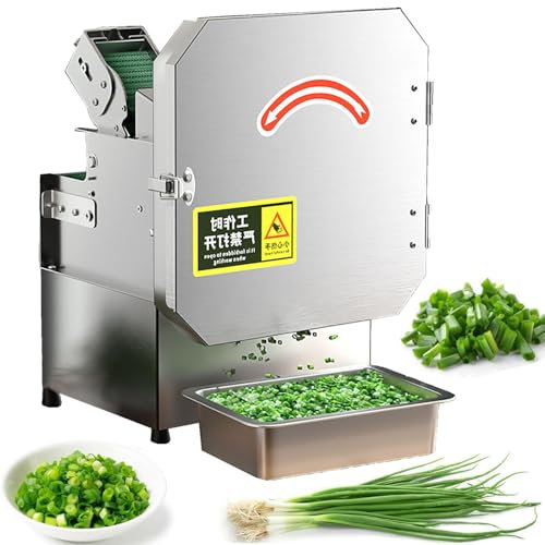Electric Vegetable Cutter Set, Commercial Vegetable Chopper, Food Processor & Chopper Machine, for Pepper, Chopped Green Onions, Onion,Coriander,Leeks,Shredded Ginger,Beans,Celery