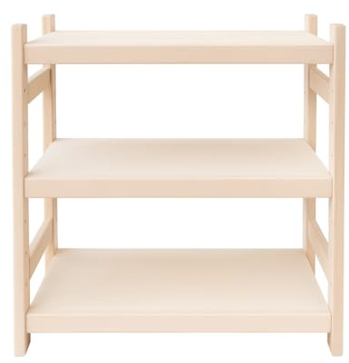 Stolarstwo Wochnik S.C. – Stapelbares Regal aus Buchenholz für Keller oder Zuhause, modulares Design, 3 Einlegeböden, 70×33×60 cm (B×T×H)