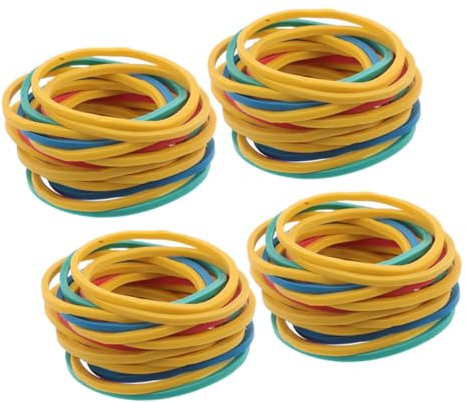 Alipis 300pcs Multicolor Rubber Bands Elastic Sturdy Office Supplies for Survival Camping Biking Fishing Bright Color Assortment for Crafting and Group Activities
