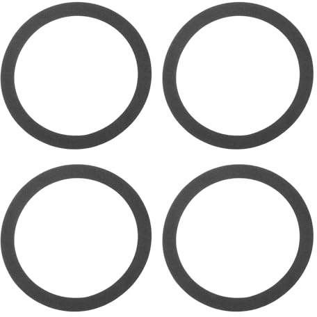 sourcing map Black 5.1 Inch EVA Foam Speaker Edge Surround Rings Replacement Parts for Speaker Repair or DIY 4 Pcs
