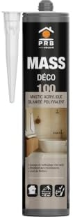 1 Cartouche de Mastic Acrylique Silanisé Blanc Brillant 290ml - Joints de Finition Intérieur et Extérieur