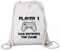 Shirtstreet Geek Nerd Gamer Premium Bio Baumwoll Turnbeutel Rucksack Stanley Stella Player 1 has entered the Game, Größe: onesize,Natural