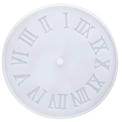 WANDIC Harz-Silikonformen, 1 Stück, römische Ziffern, Silikonform, Uhr-Form, Schmuckgussform, Werkzeug für Heimwerker