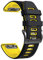 NotoCity Bracelet Fenix 5 - Bracelet de Montre en Silicone Souple, Largeur 22 mm - Easy Fit Fenix 5/Fenix 5 Plus/Forerunner 935/Approach S60/Quatix 5(Noir Jaune)