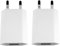 i! 2X USB Netzteil Set Ladegerät Steckdosenadapter Stecker 5V 1A kompatibel mit Universal iPhone 11 Pro Max XS X 8 7 6 Plus 5 SE iPad Samsung Galaxy Handy Tablet Smartphone - weiß