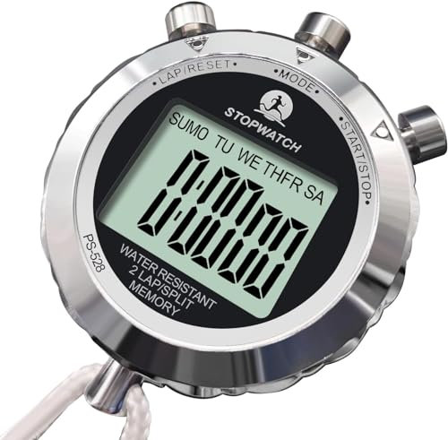 Stoppuhr, Metall Rolilink Stoppuhr für Sport Stoppuhren Timer für Sport und Wettkämpfe