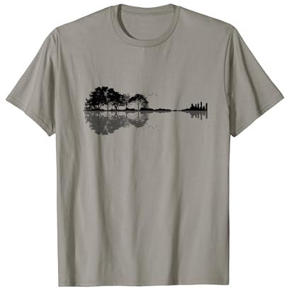 Guitare acoustique Nature Forest Music Bass Guitariste Homme T-Shirt