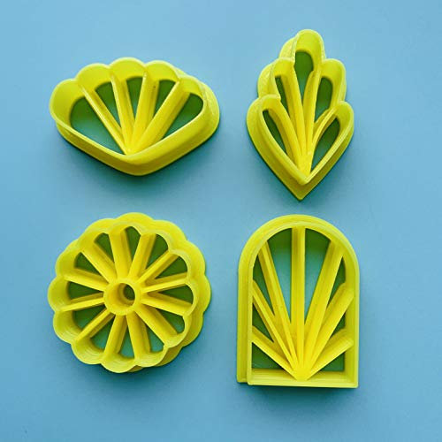 CHENRUI Set of 4 Bird Tail Stained Glass Polymer Clay Shape Cutter Cookie Biscuit Cutter